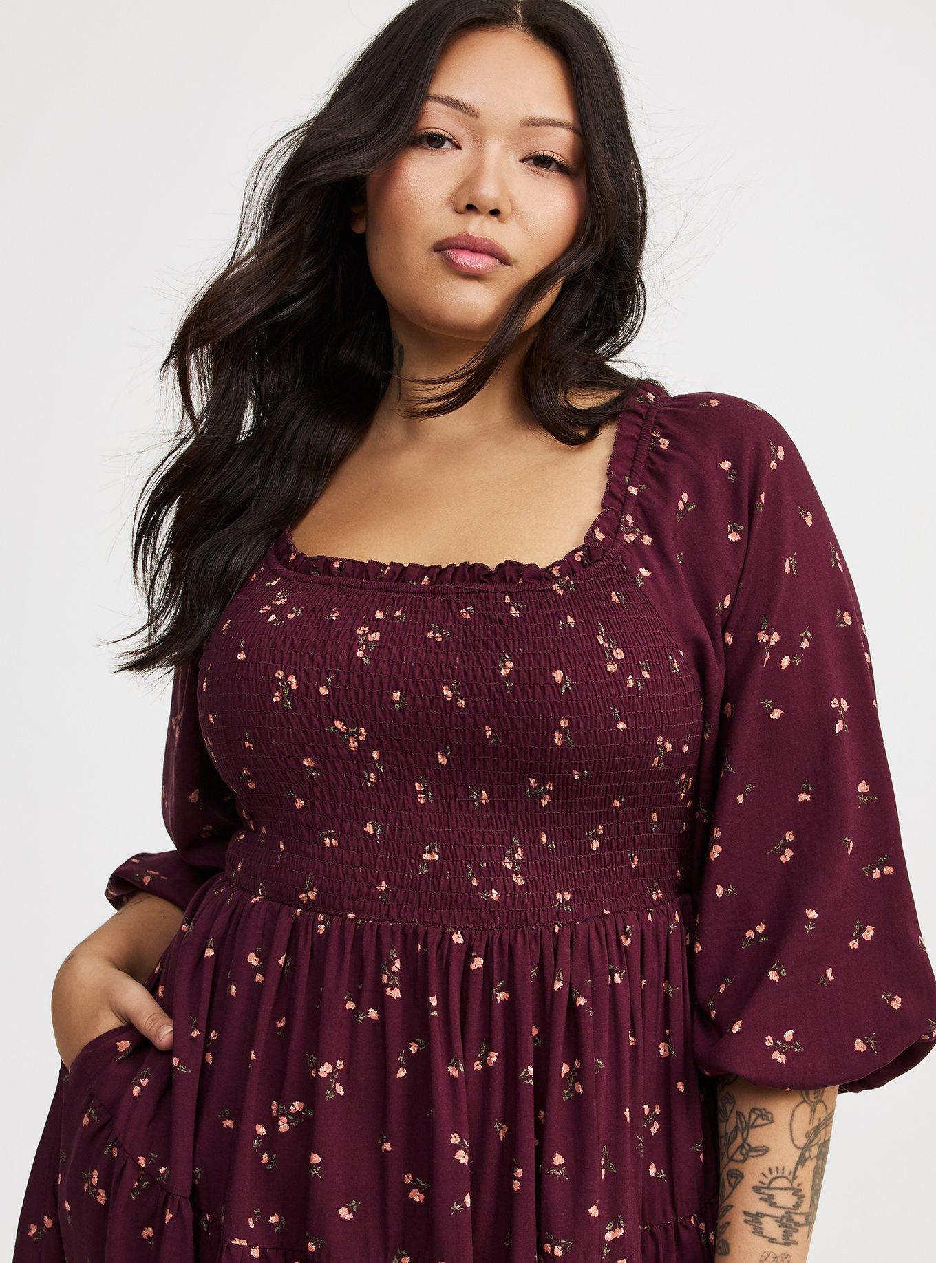 Smocked Bodice Mini Dress