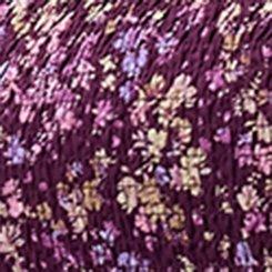 Smocked Bodice Mini Dress, MAEVE DITSY FLORAL PLUM, swatch
