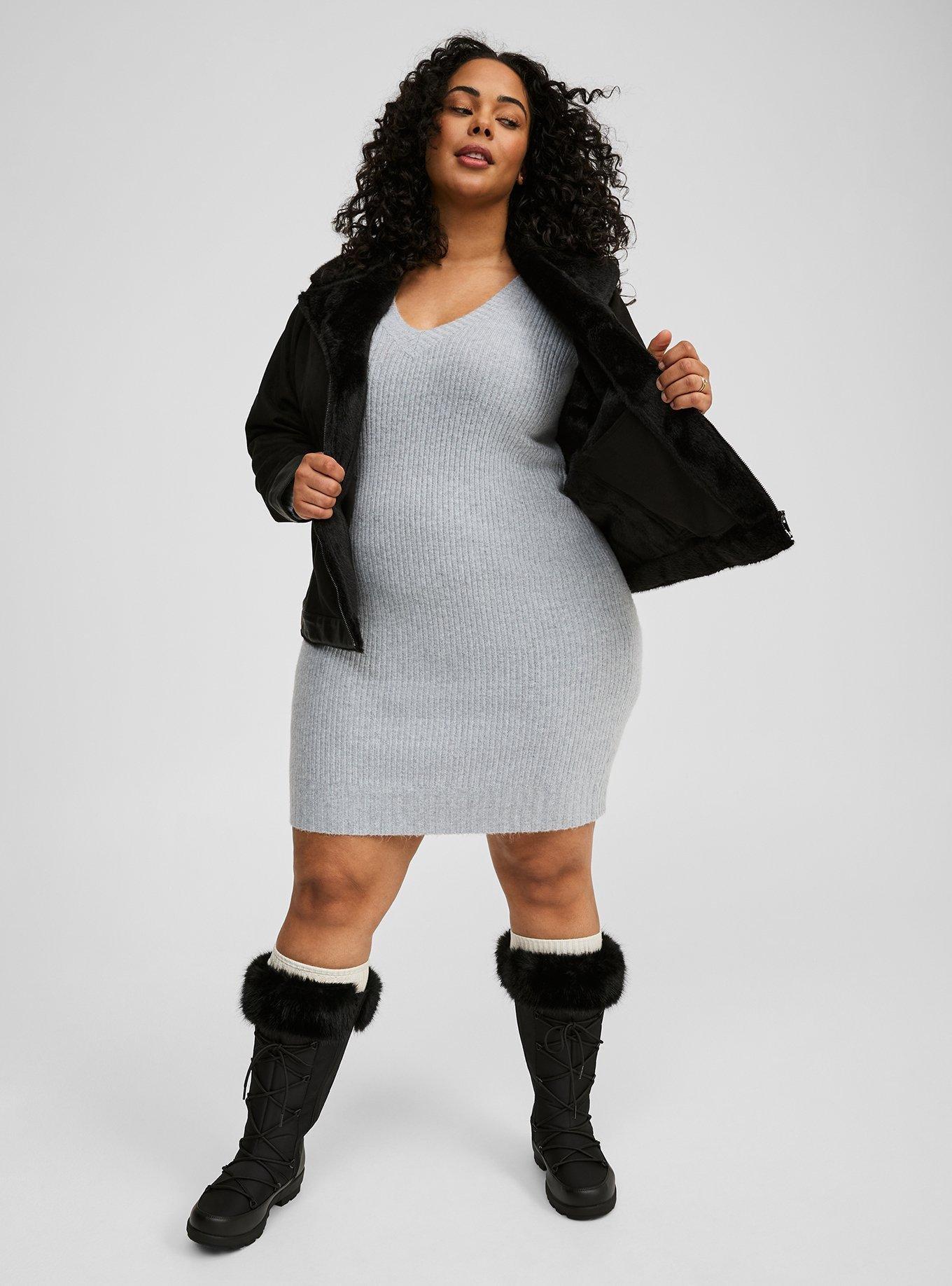 Vegan Cashmere Sweater Mini Dress