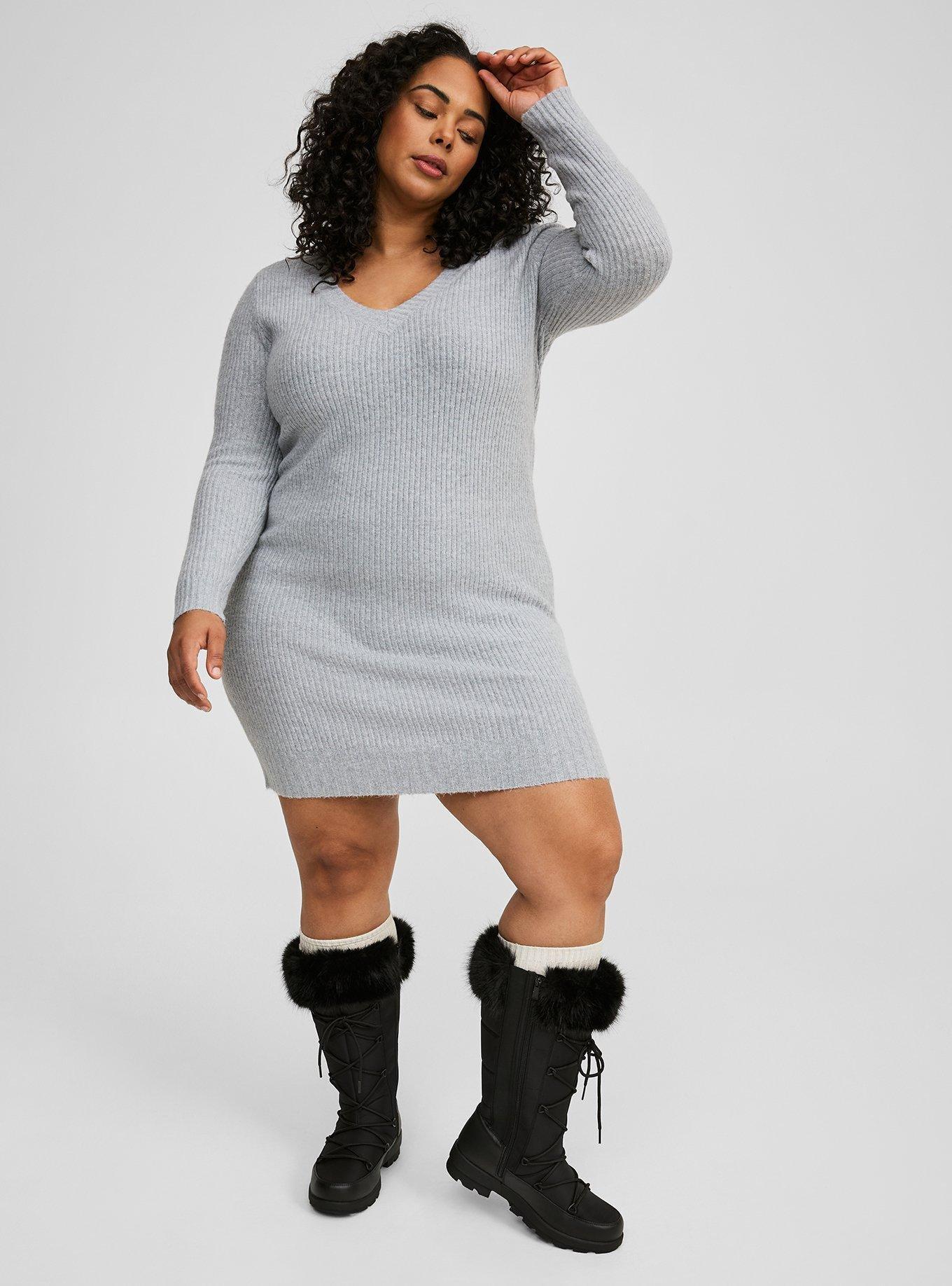 Vegan Cashmere Sweater Mini Dress