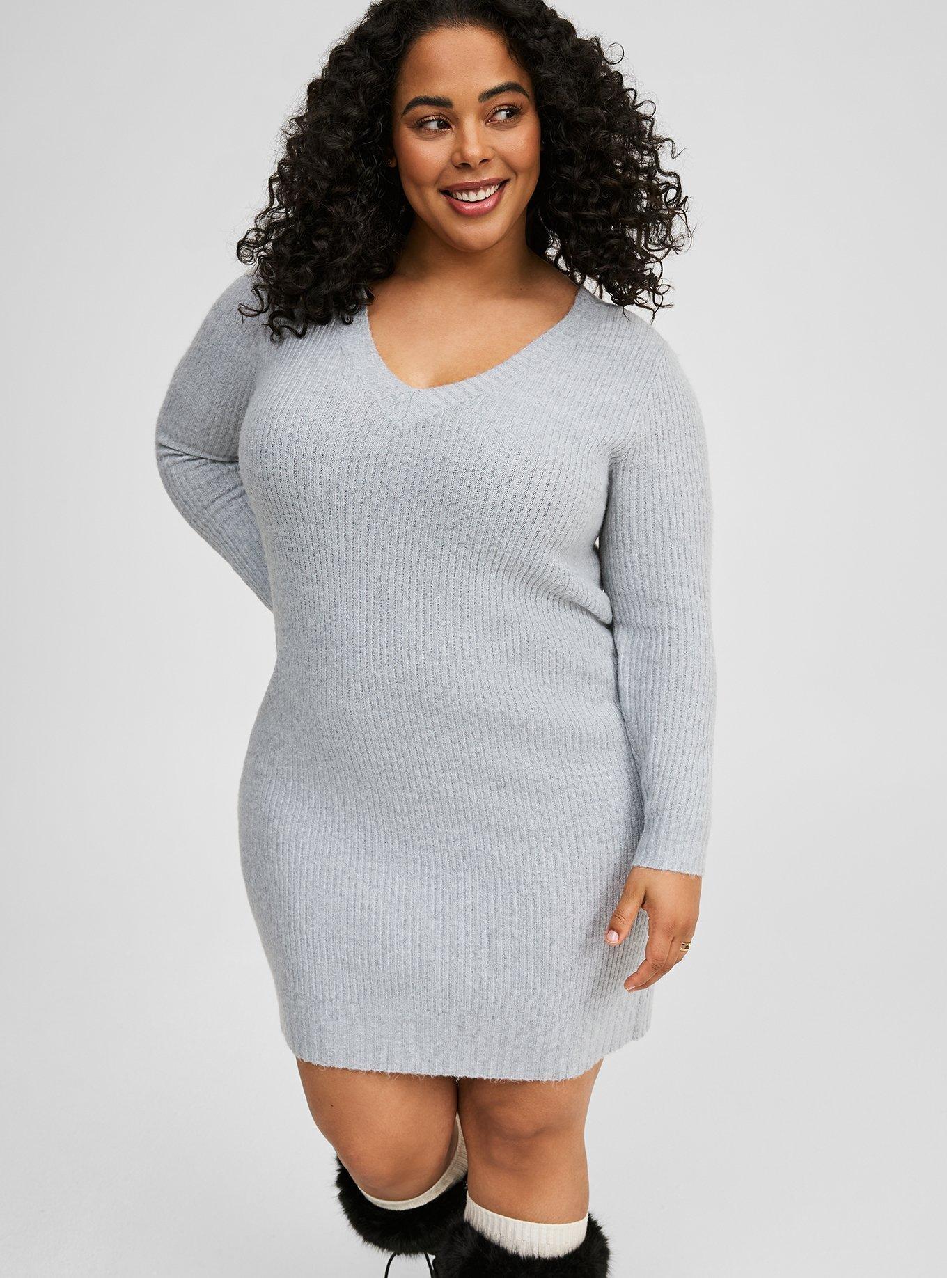 Vegan Cashmere Sweater Mini Dress