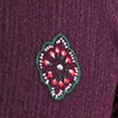 Peplum Crinkle Gauze Smocked Top, MEDALLION PURPLE, swatch