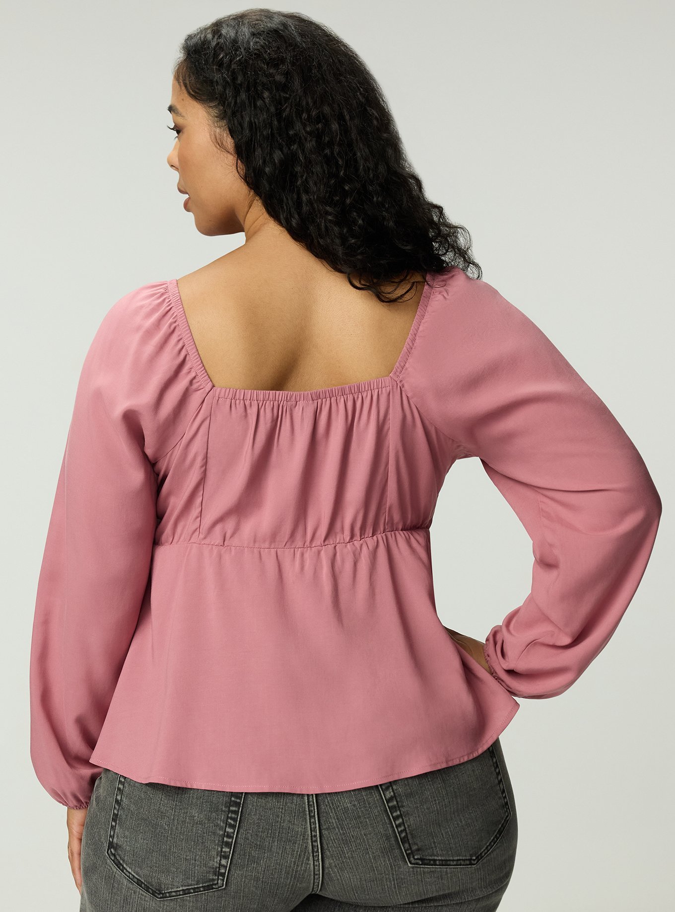 Peplum Challis Sweetheart Top, MESA ROSE, alternate