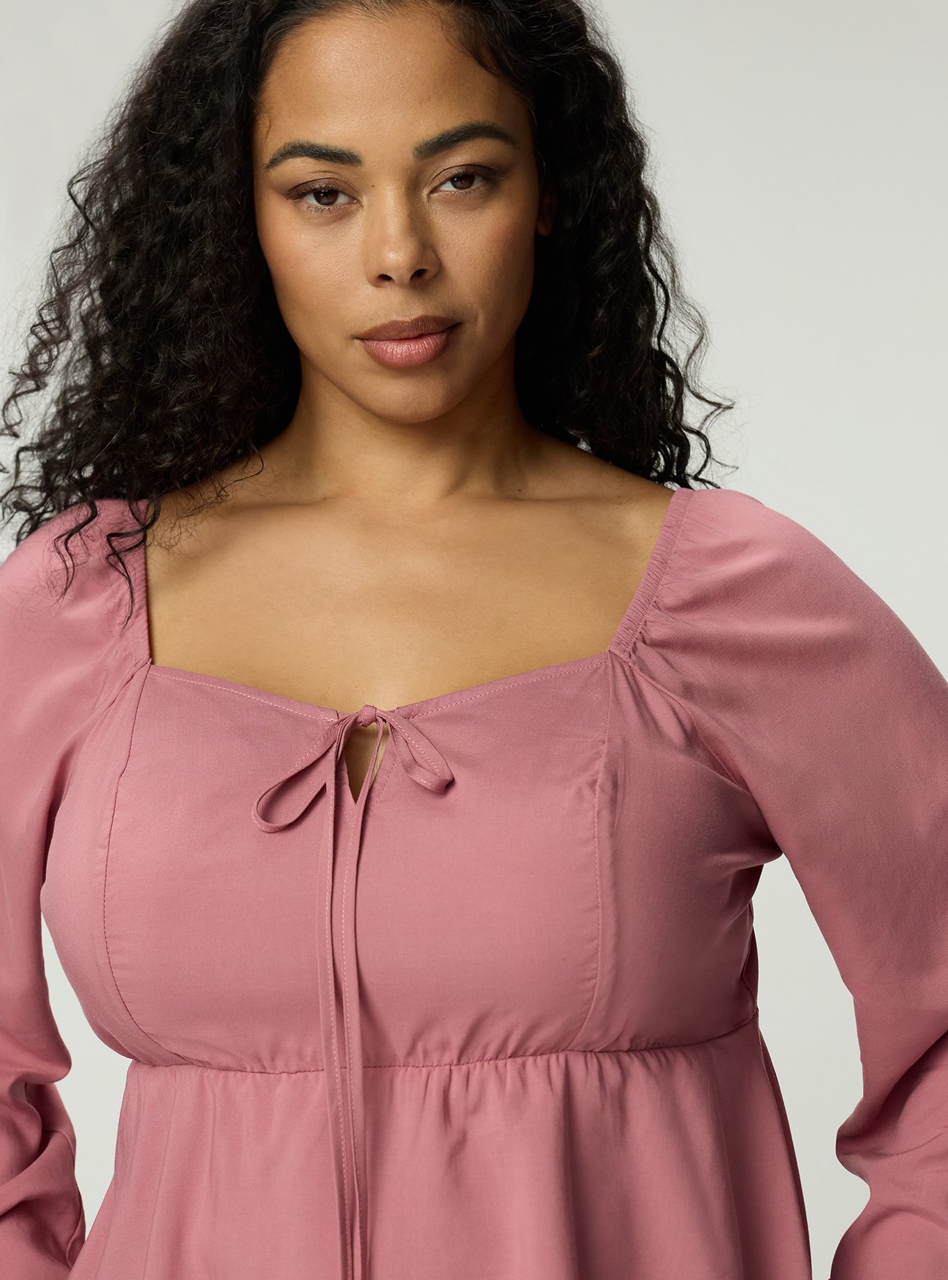 Peplum Challis Sweetheart Top, MESA ROSE, alternate