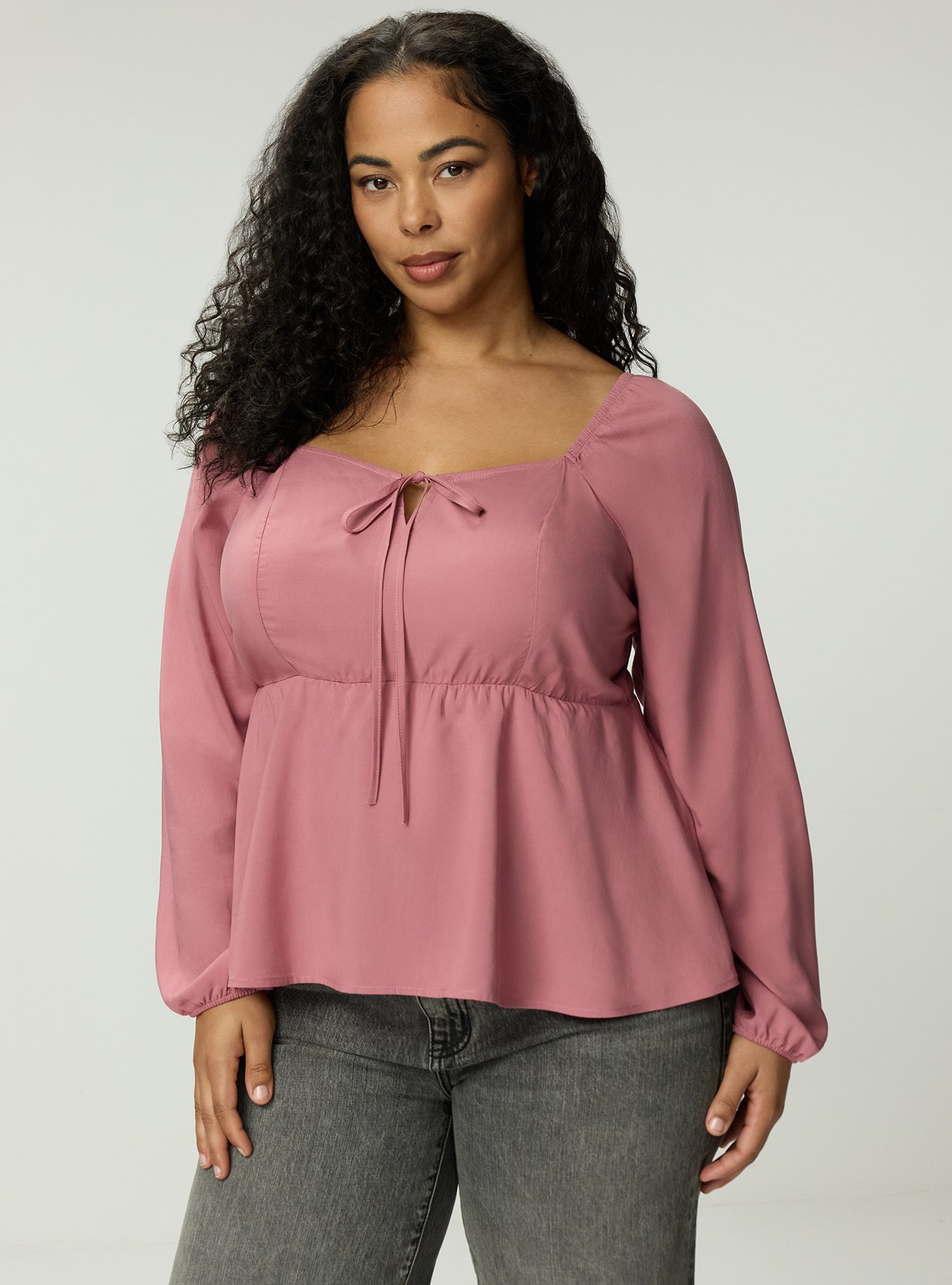 Peplum Challis Sweetheart Top, MESA ROSE, alternate