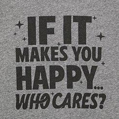 If It Makes You Happy Classic Fit Cozy Fleece Crew Sweatshirt, HEATHER GREY, swatch