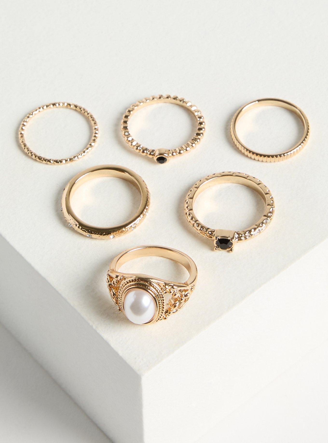 Textured Ring Set