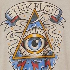 Plus Size Pink Floyd Classic Fit Cotton Long Sleeve Tee, TEA STAIN, swatch