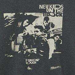 New Kids On The Block Classic Cozy Fleece Sweatshirt, VINTAGE BLACK, swatch