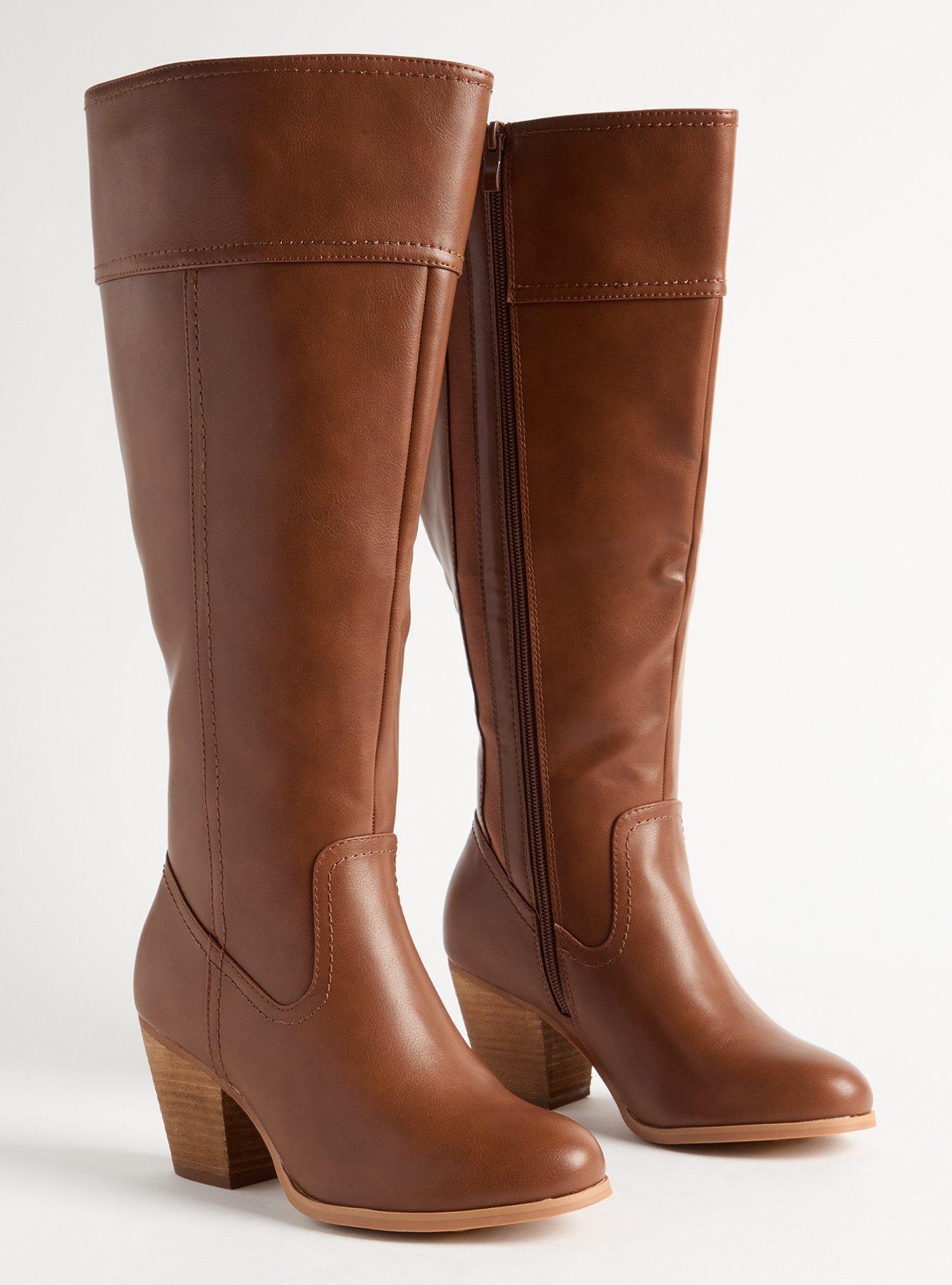 Plus Size Almond Toe Heeled Knee Boot WW Torrid