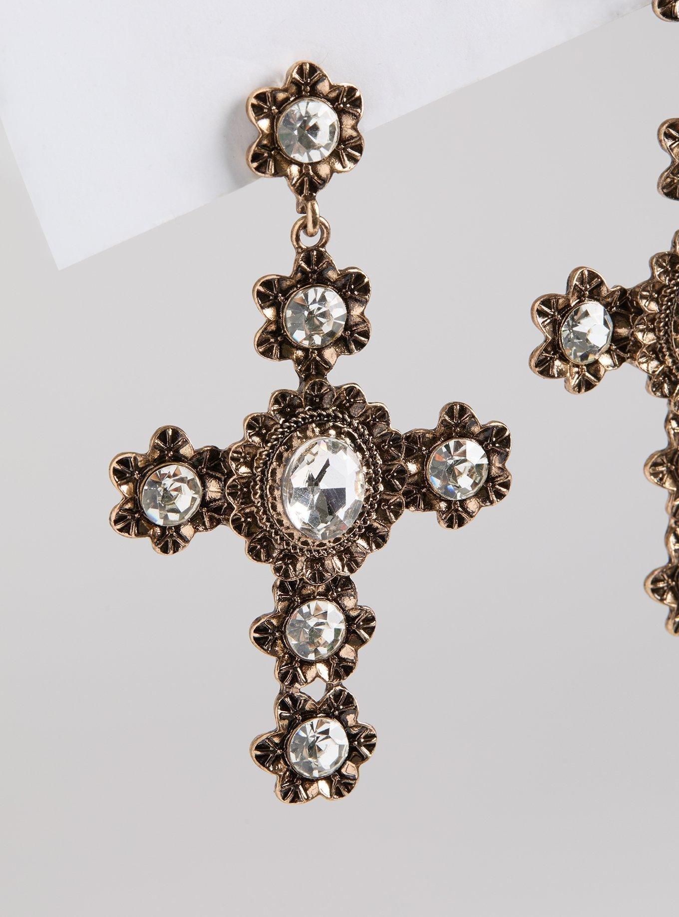 Cross Statement Earring