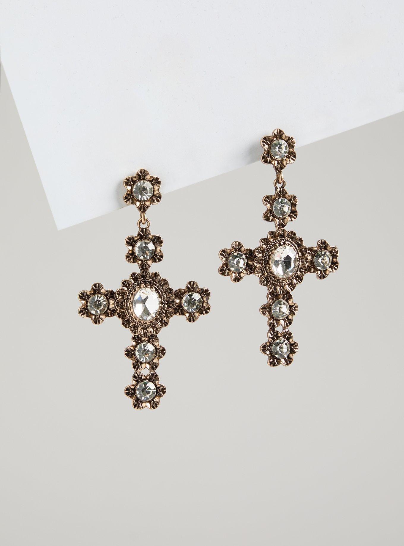 Cross Statement Earring