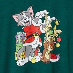 Tom and Jerry Classic Fit Cotton Crew Tee, BOTANICAL GARDEN, swatch