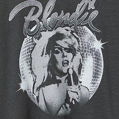 Blondie Oversized Fit Cotton Crew Tee, VINTAGE BLACK, swatch