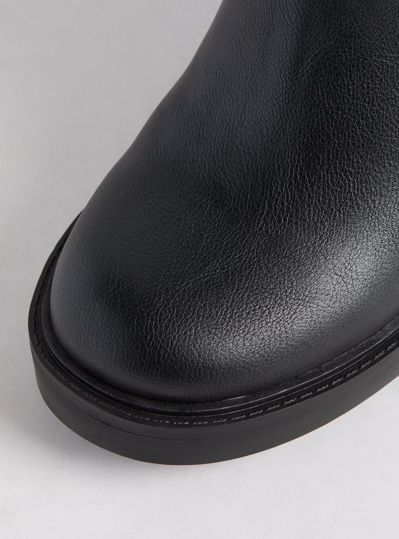 Ankle Buckle Strap Heeled Bootie (WW)