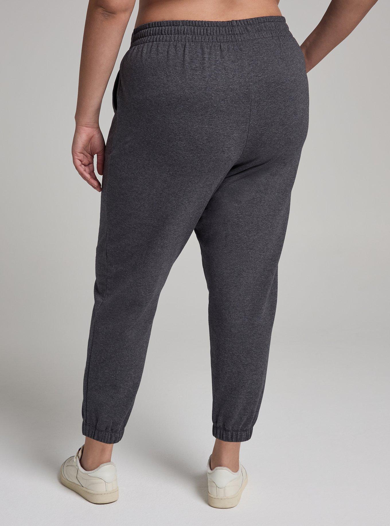 TRU Everyday Fleece Relaxed Jogger, CHARCOAL HEATHER GREY, alternate