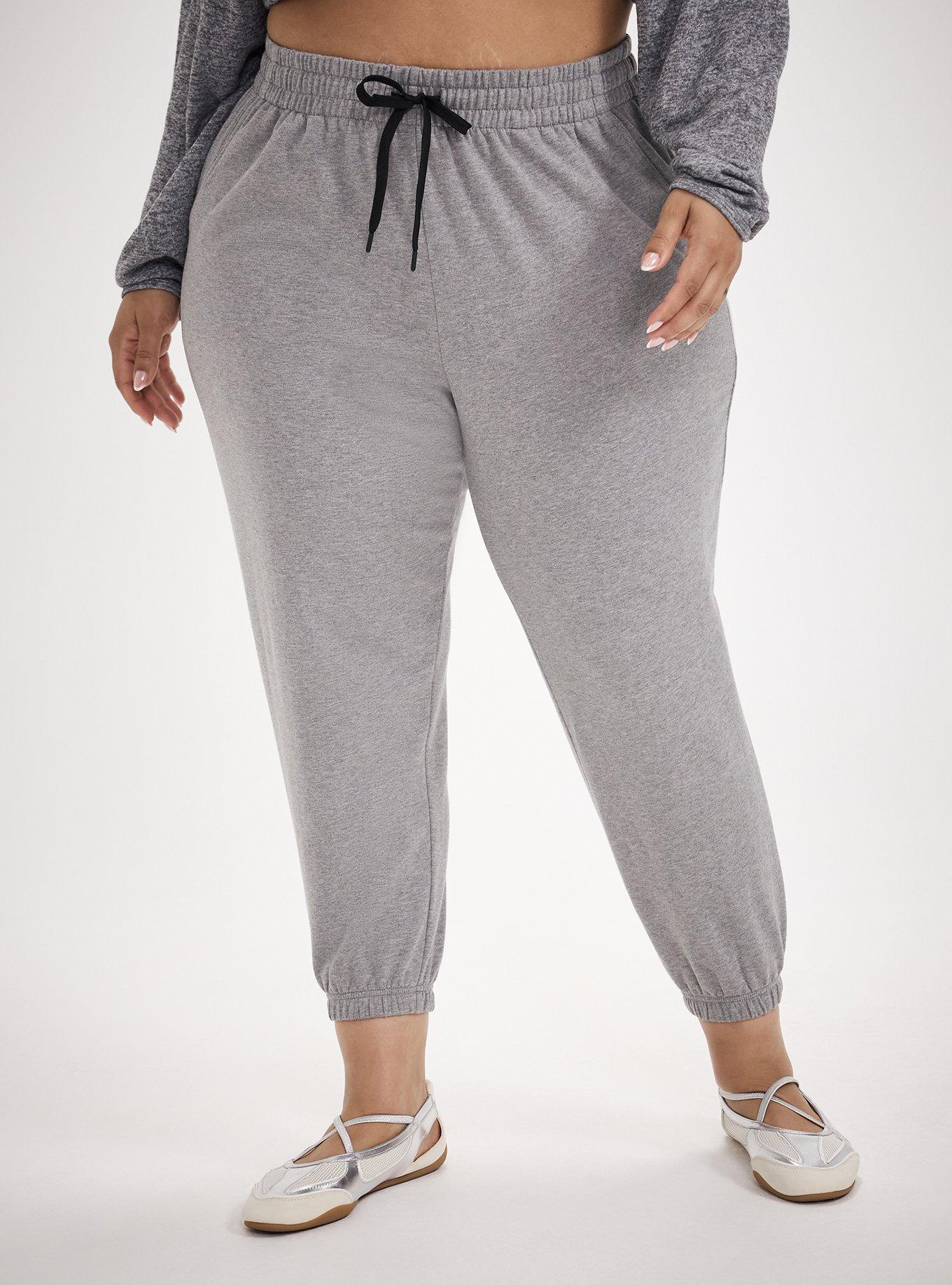 TRU Everyday Fleece Relaxed Jogger, MED HEATHER GREY, alternate