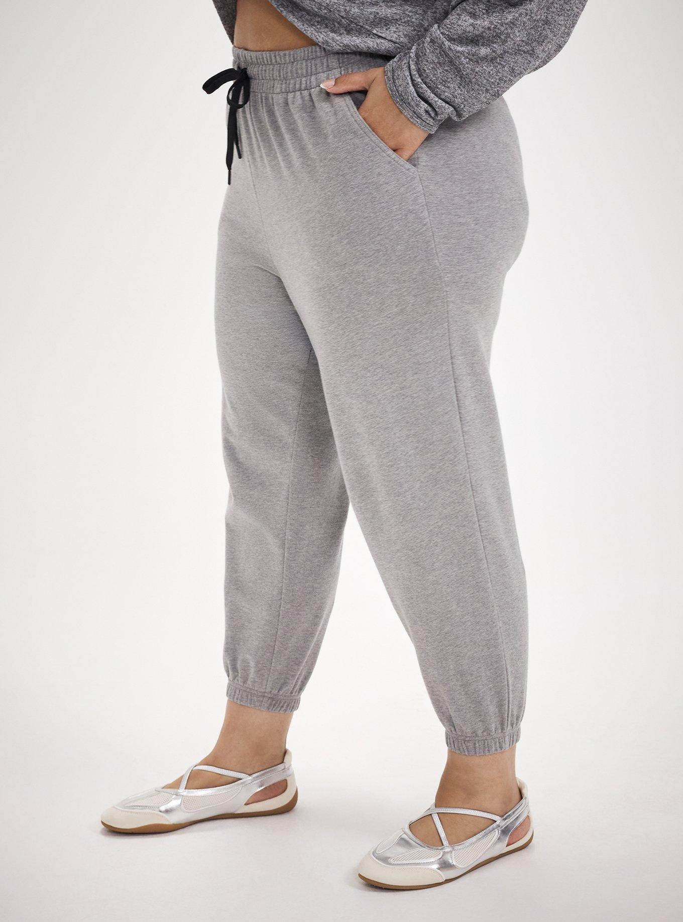 TRU Everyday Fleece Relaxed Jogger, MED HEATHER GREY, alternate