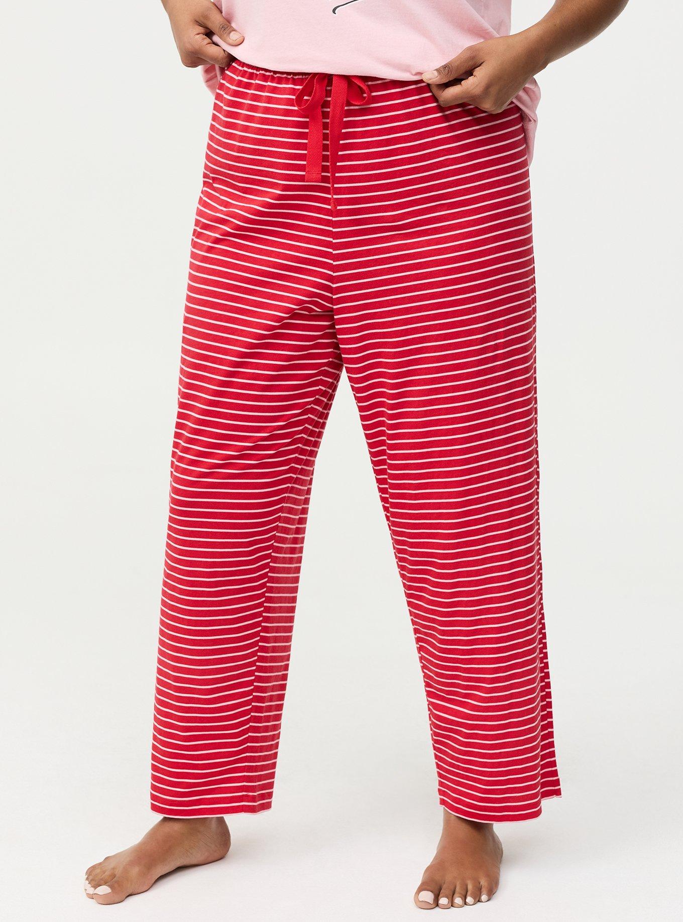 Cotton Sleep Pant, DAPHNE STRIPE RED, alternate