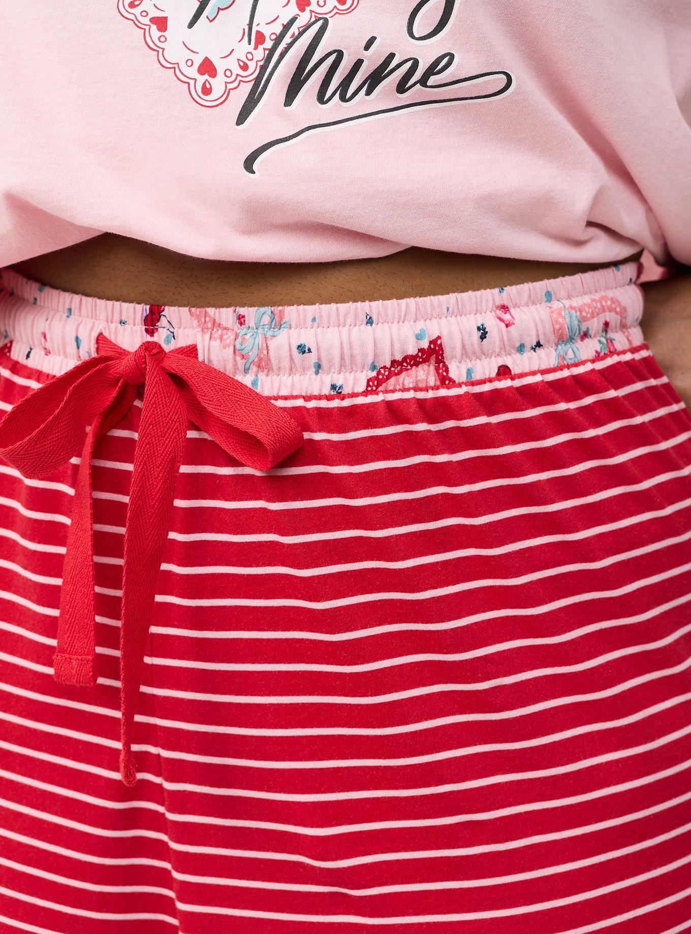 Cotton Sleep Pant, DAPHNE STRIPE RED, alternate