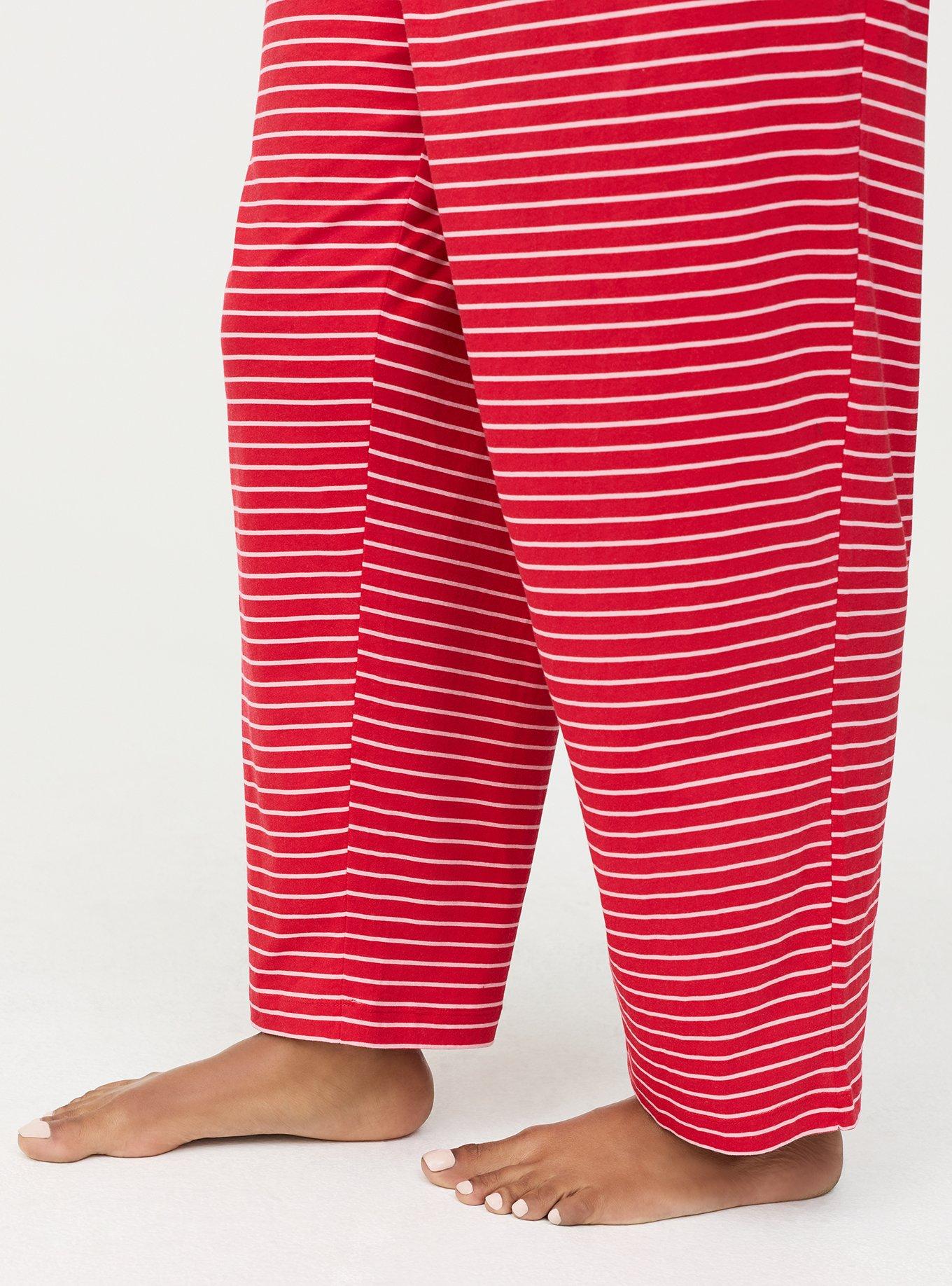 Cotton Sleep Pant, DAPHNE STRIPE RED, alternate