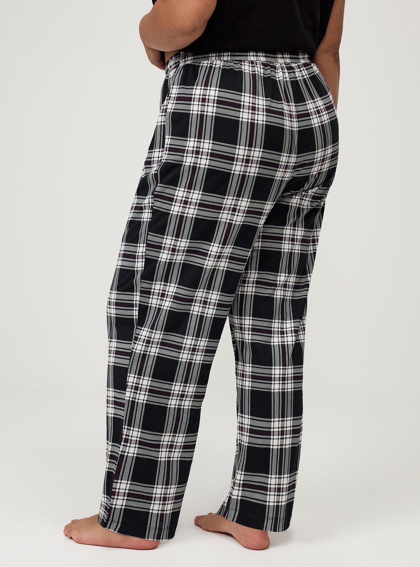 Cotton Sleep Pant, COMBACK PLAID BLACk, alternate