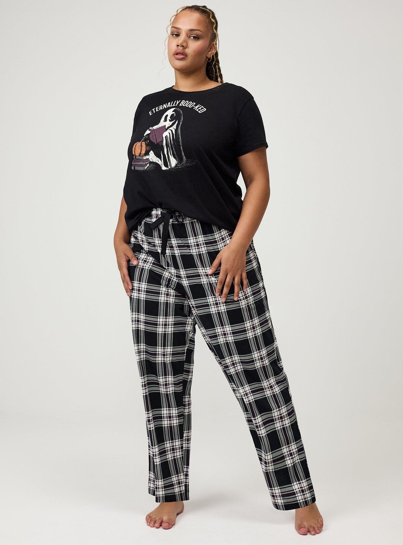Cotton Sleep Pant, COMBACK PLAID BLACk, alternate