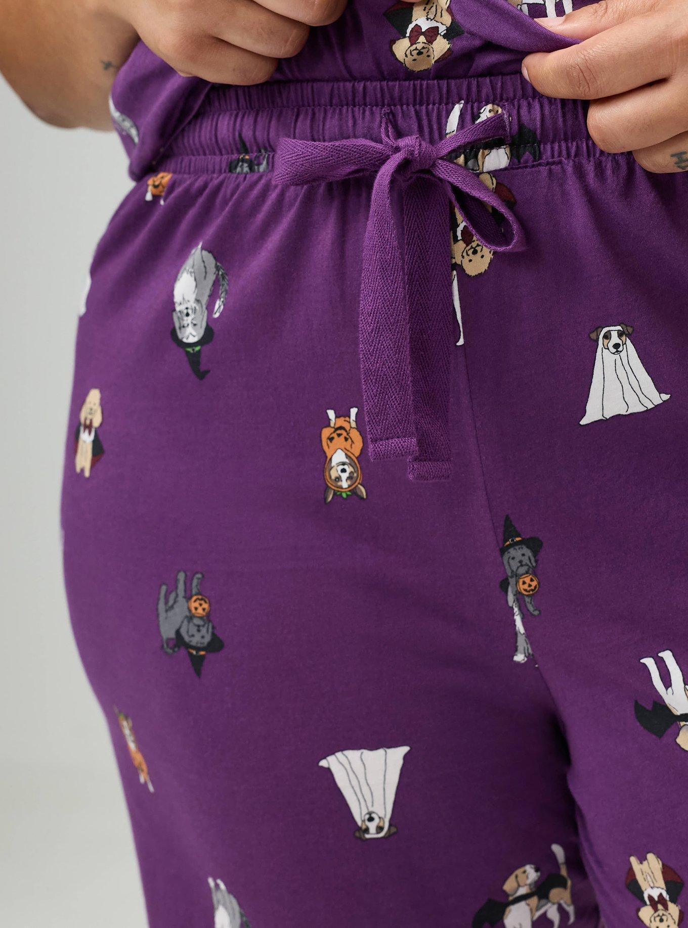 Cotton Sleep Pant, COSTUME PUPS PURPLE, alternate