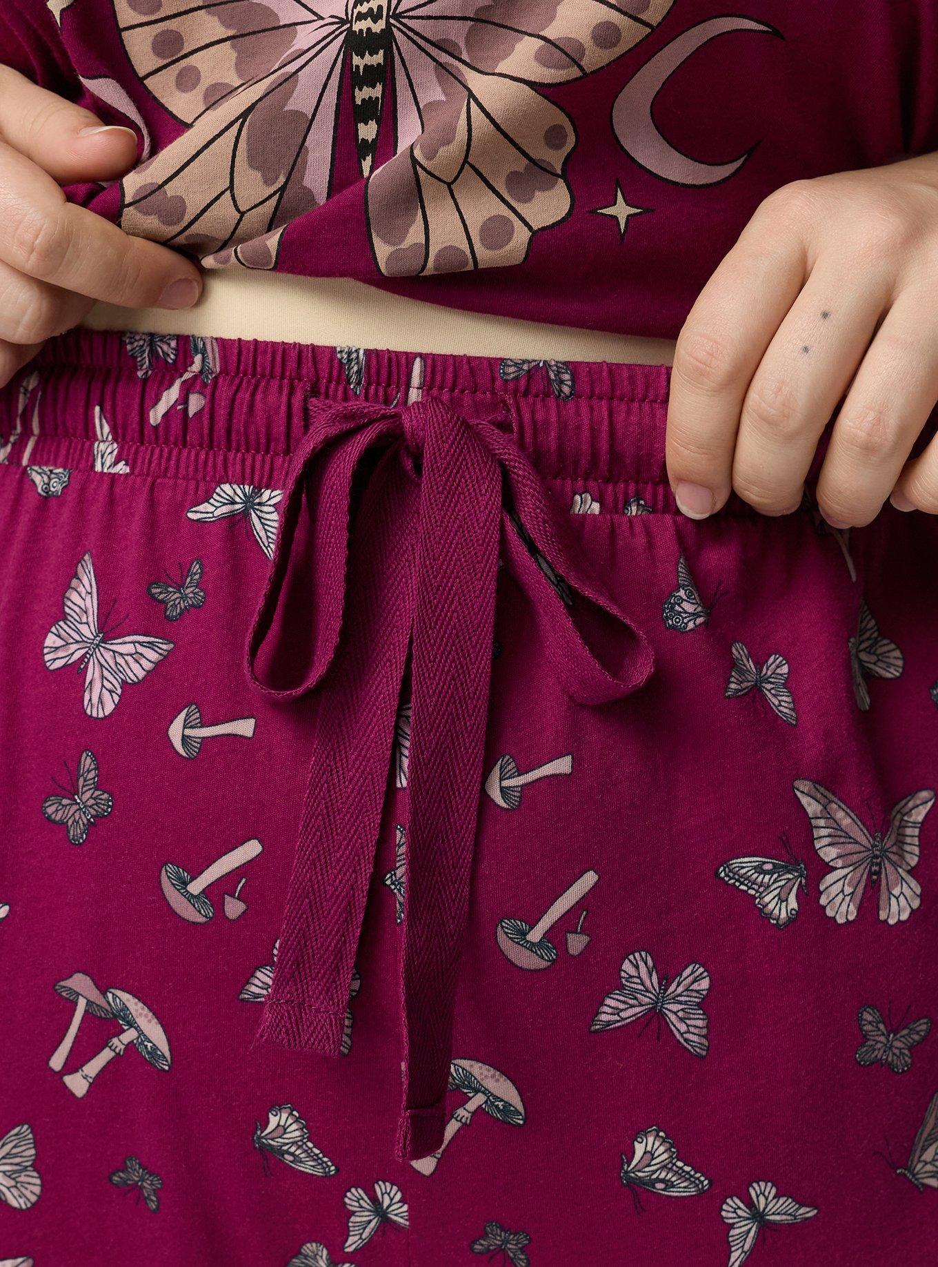 Cotton Sleep Pant, MARIPOSA TOSS PLUM, alternate