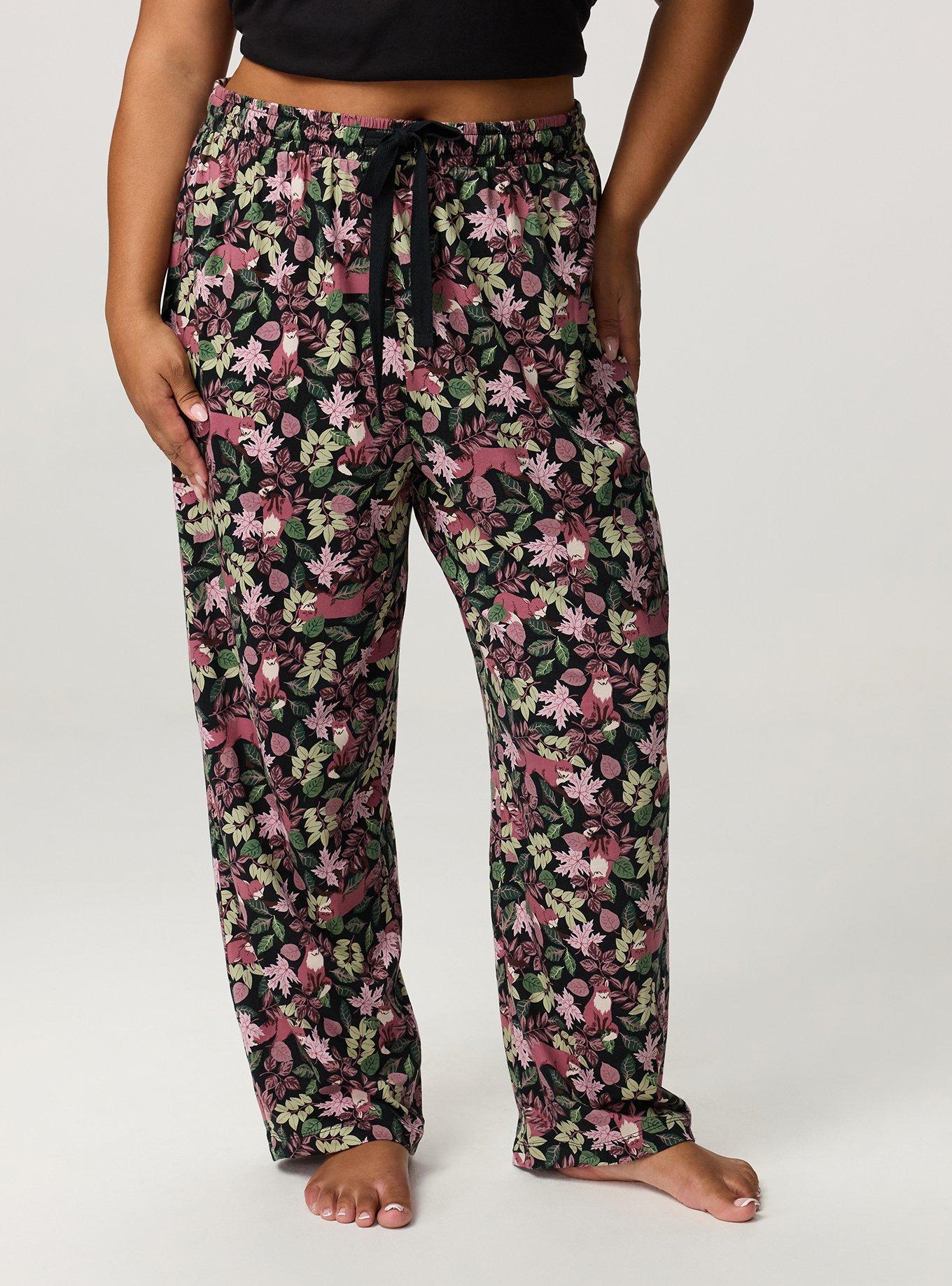 Cotton Sleep Pant, FOXY FOREST BLACK, alternate