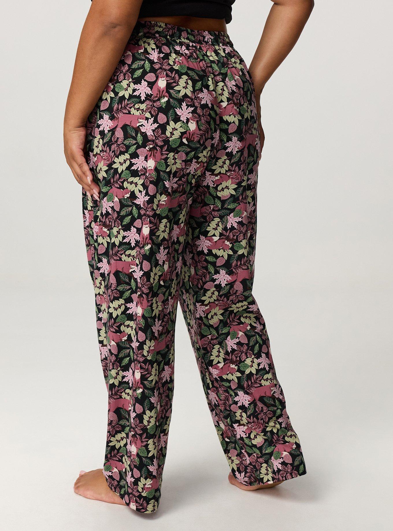 Cotton Sleep Pant, FOXY FOREST BLACK, alternate