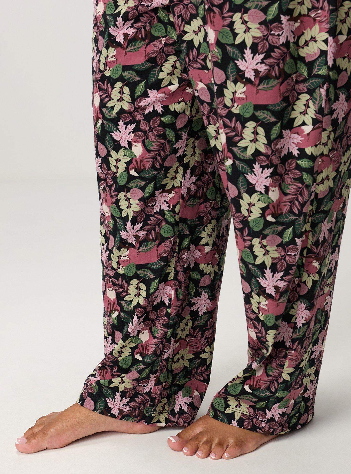 Cotton Sleep Pant, FOXY FOREST BLACK, alternate