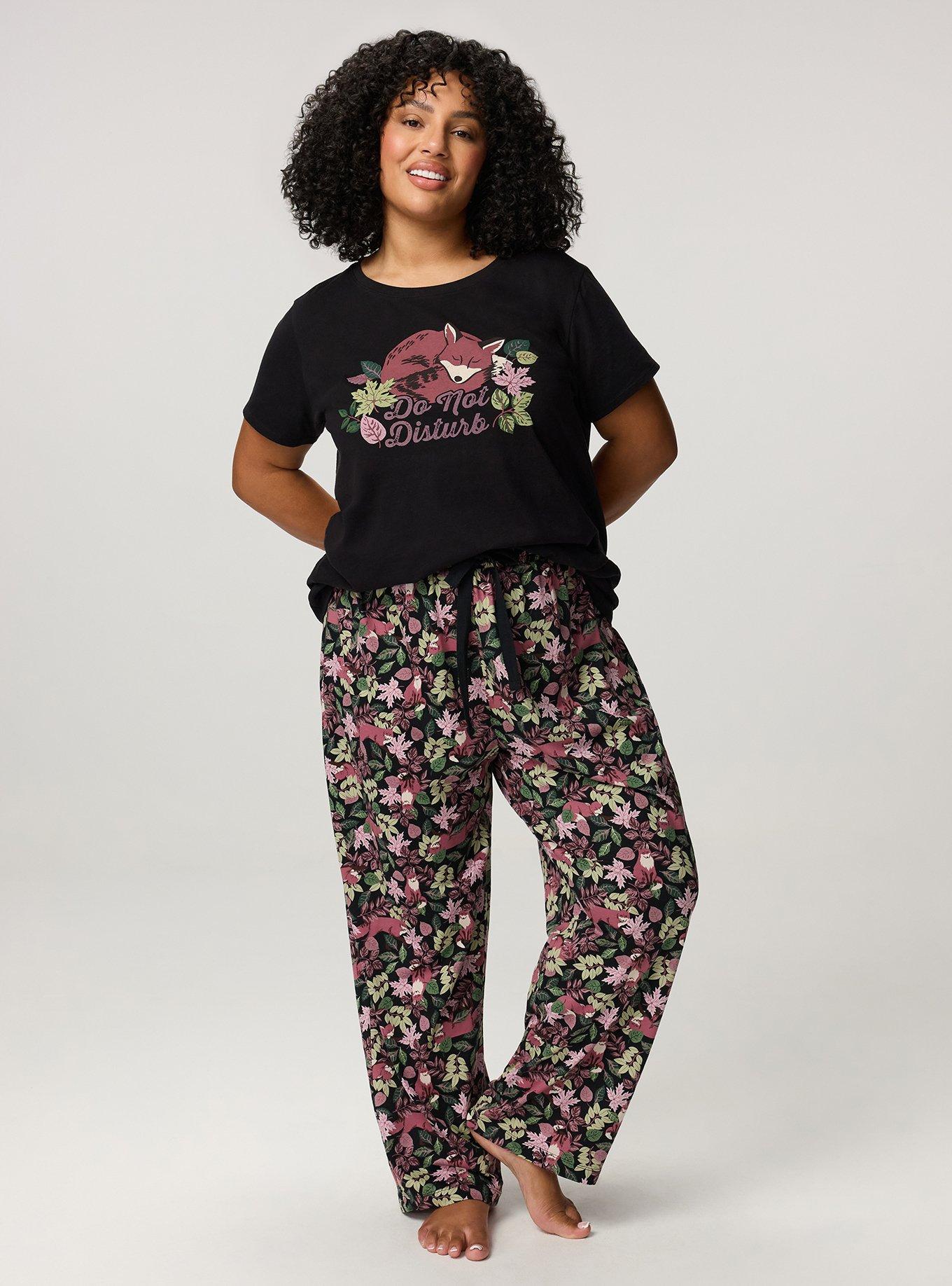 Cotton Sleep Pant, FOXY FOREST BLACK, alternate