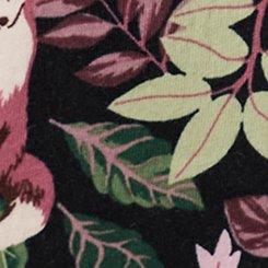 Cotton Sleep Pant, FOXY FOREST BLACK, swatch