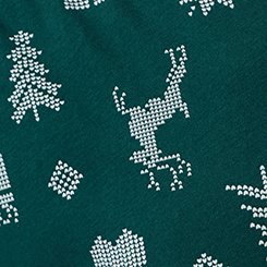Plus Size Cotton Sleep Pant, FAIRISLE ICONS GREEN, swatch