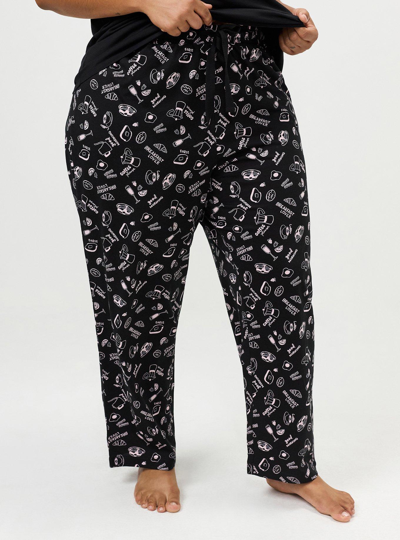 Cotton Sleep Pant, BREAKFAST LOVER BLACK, alternate