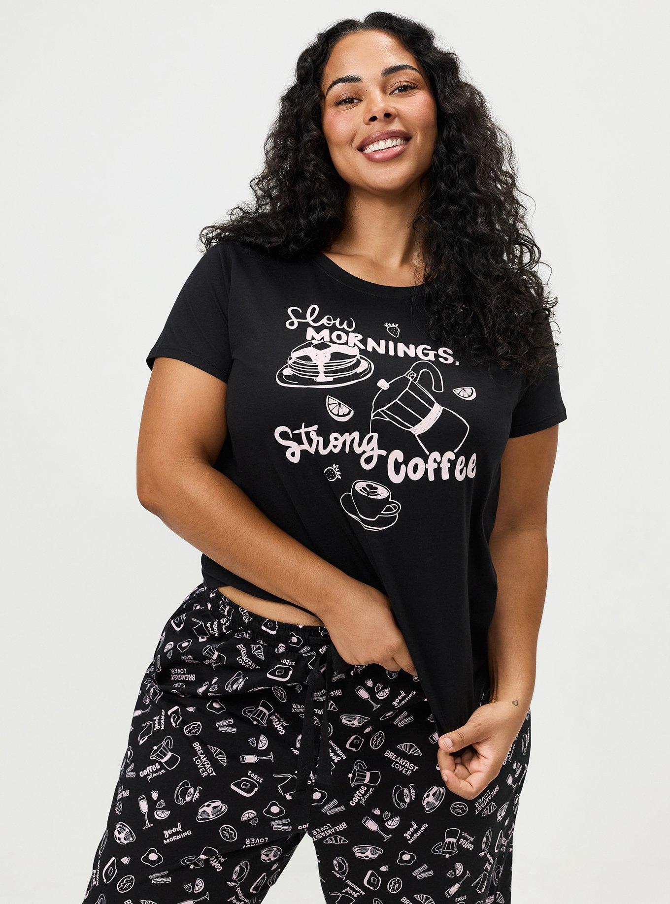 Cotton Sleep Pant, BREAKFAST LOVER BLACK, alternate