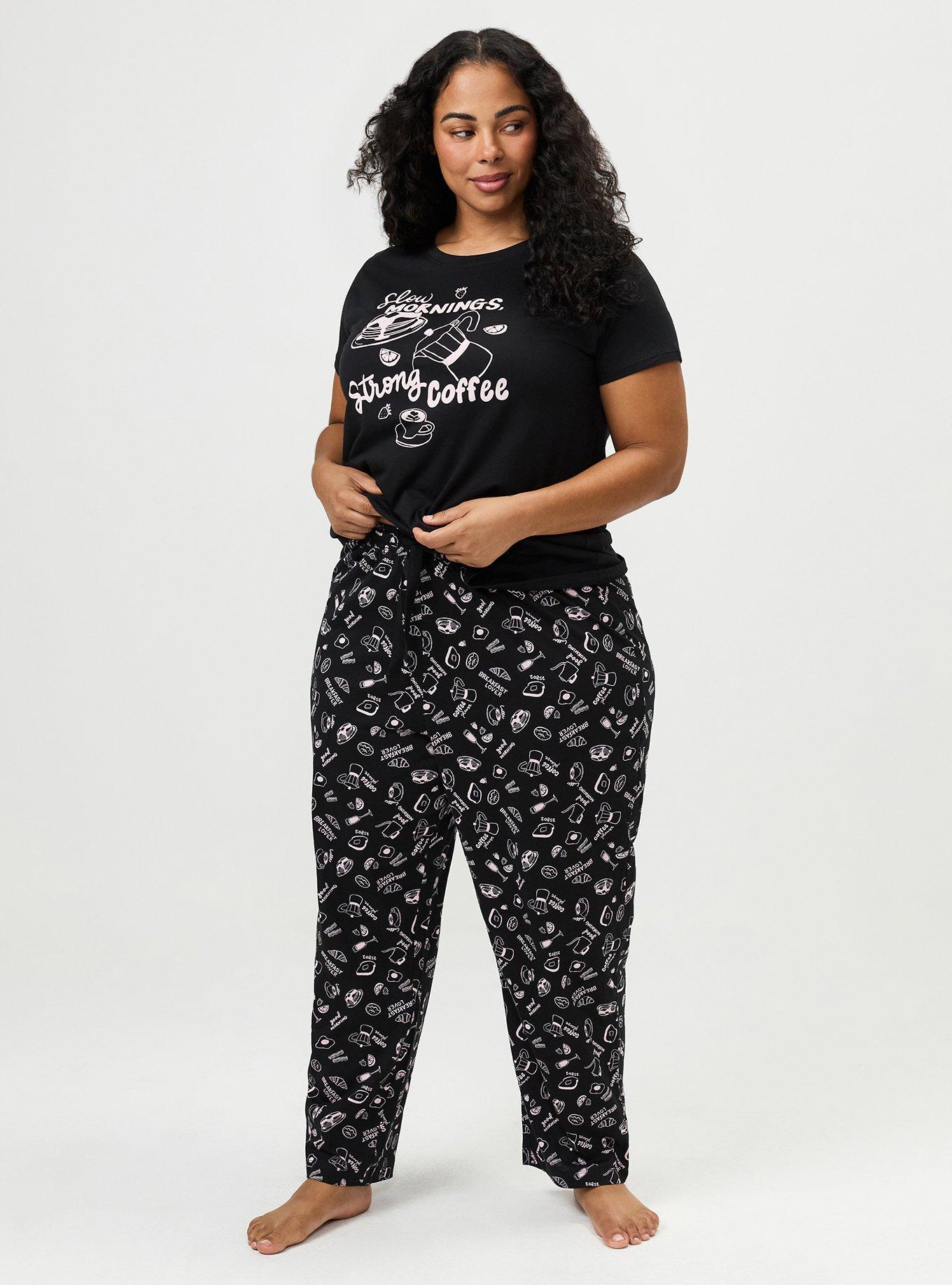 Cotton Sleep Pant, BREAKFAST LOVER BLACK, alternate