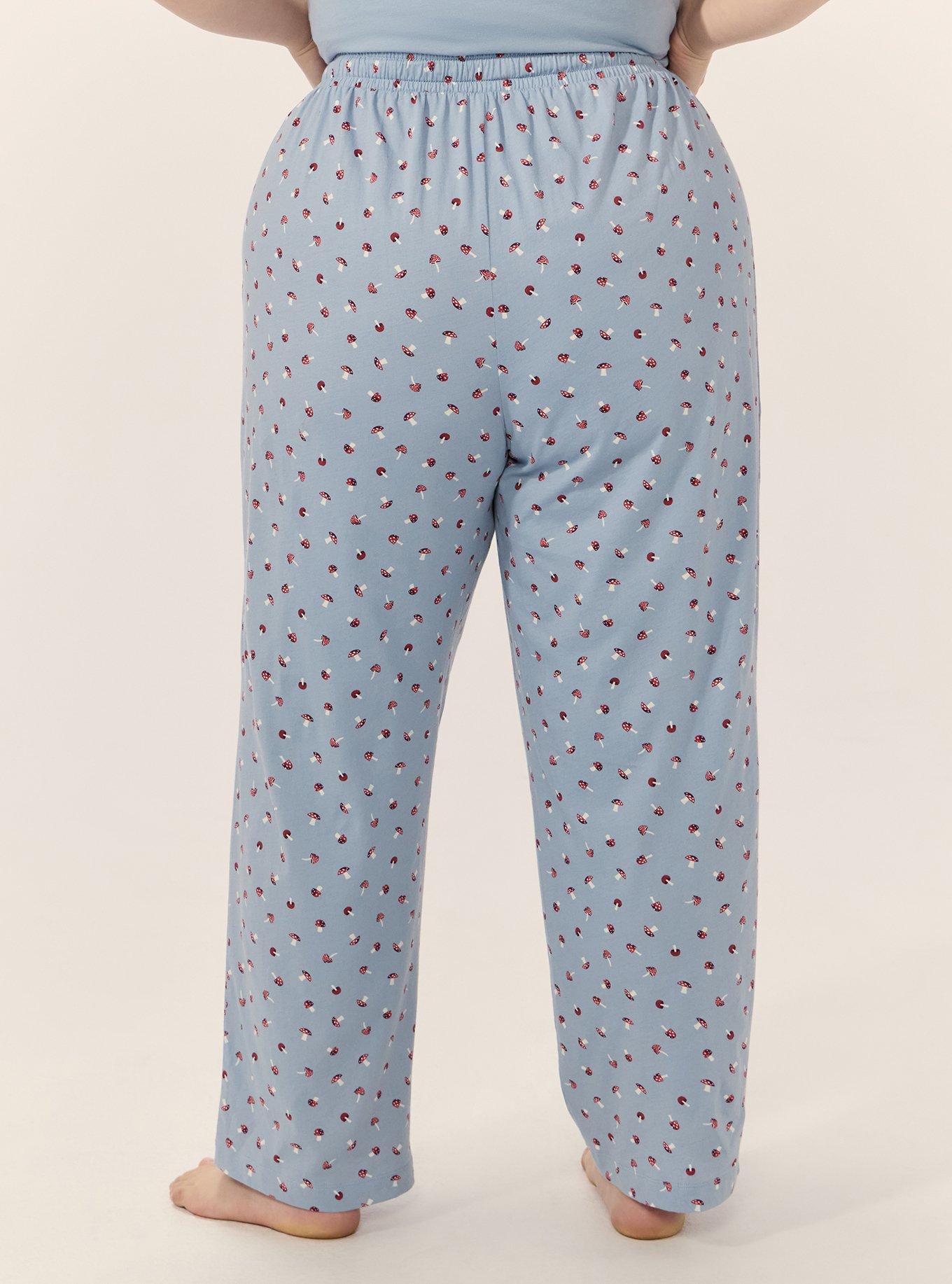 Cotton Sleep Pant, MUSHROOM FOREST DUSTY BLUE, alternate