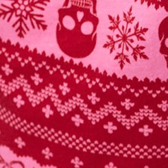 Plus Size Cotton Sleep Pant, BOWS N SNOW FAIRISLE RED, swatch