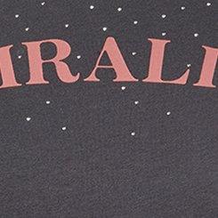 Cotton Relaxed Crew Sleep Tee, SPIRALING TWINKLES PHANTOM, swatch