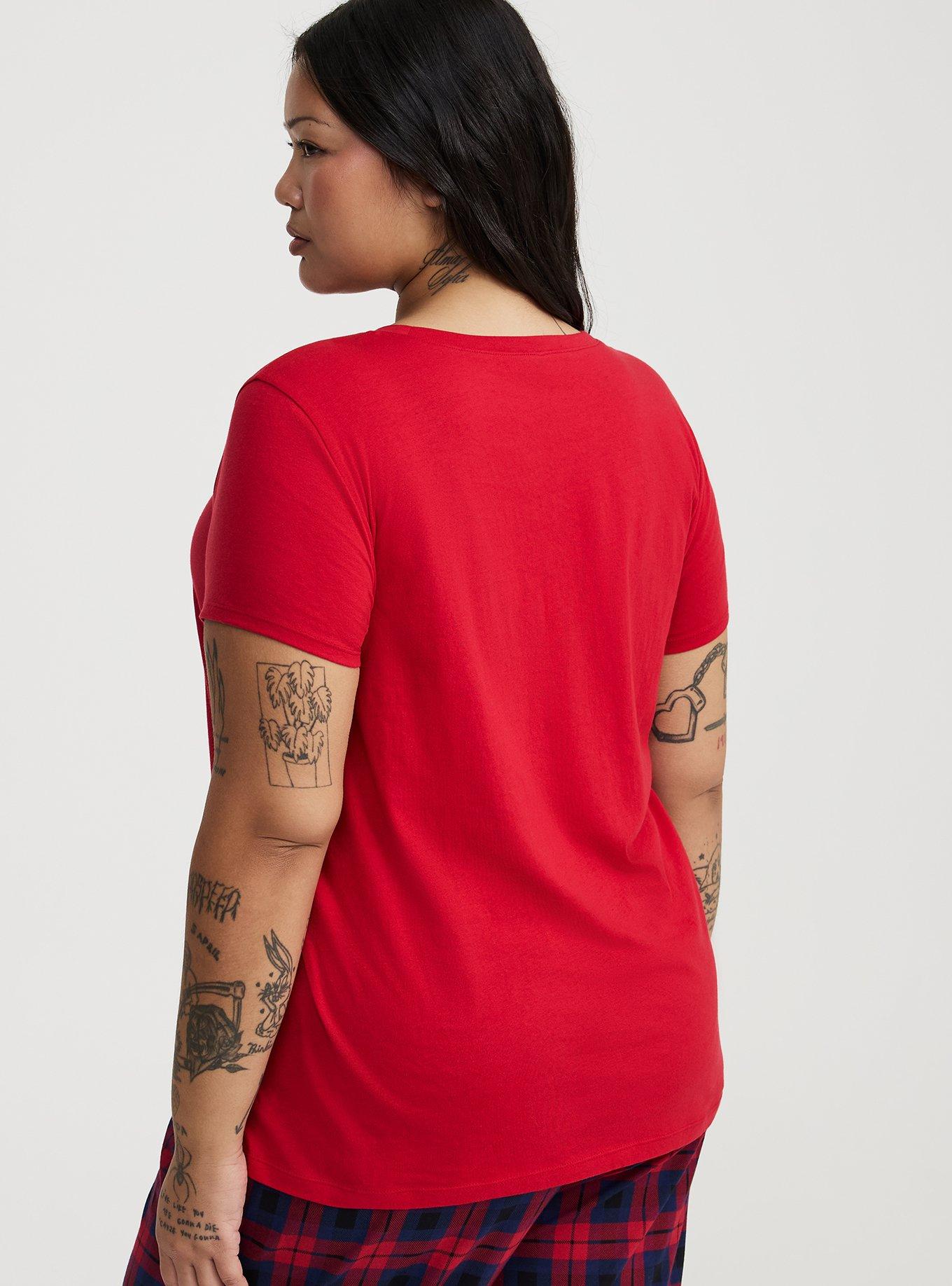Cotton Relaxed Crew Sleep Tee