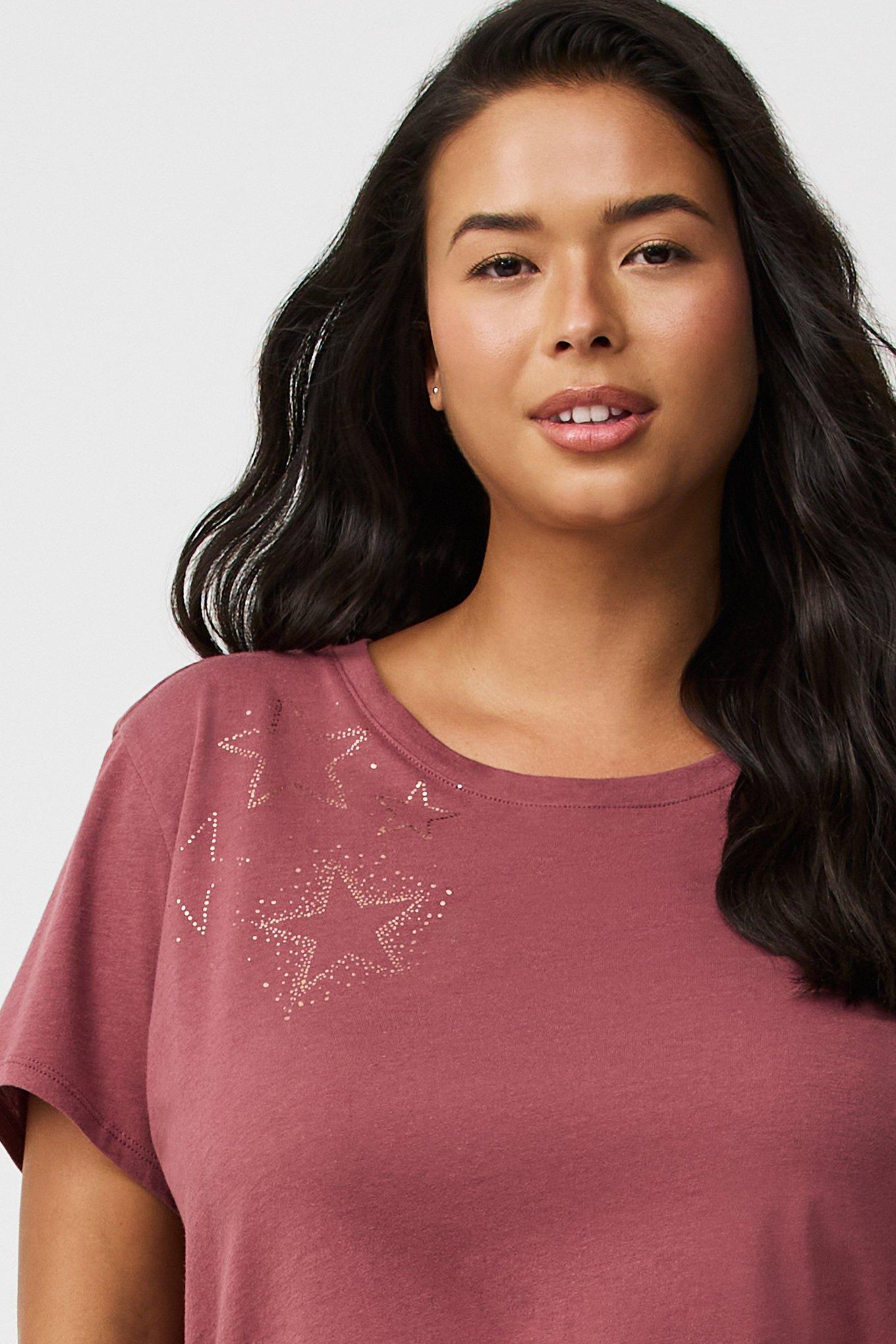 Cotton Relaxed Crew Sleep Tee