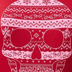 Cotton Relaxed Crew Sleep Tee, SKULL WINTERFAIR ISLE, swatch