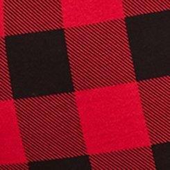 Cotton Sleep Short, TRADITIONAL BUFFALO JESTER RED PLAID, swatch