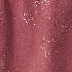 Cotton Sleep Short, DAINTY DOT STARS WILD GINGER, swatch