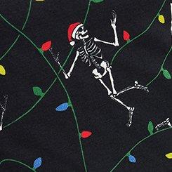 Cotton Sleep Short, JOLLY SKELLIES SMALL DEEP BLACK, swatch