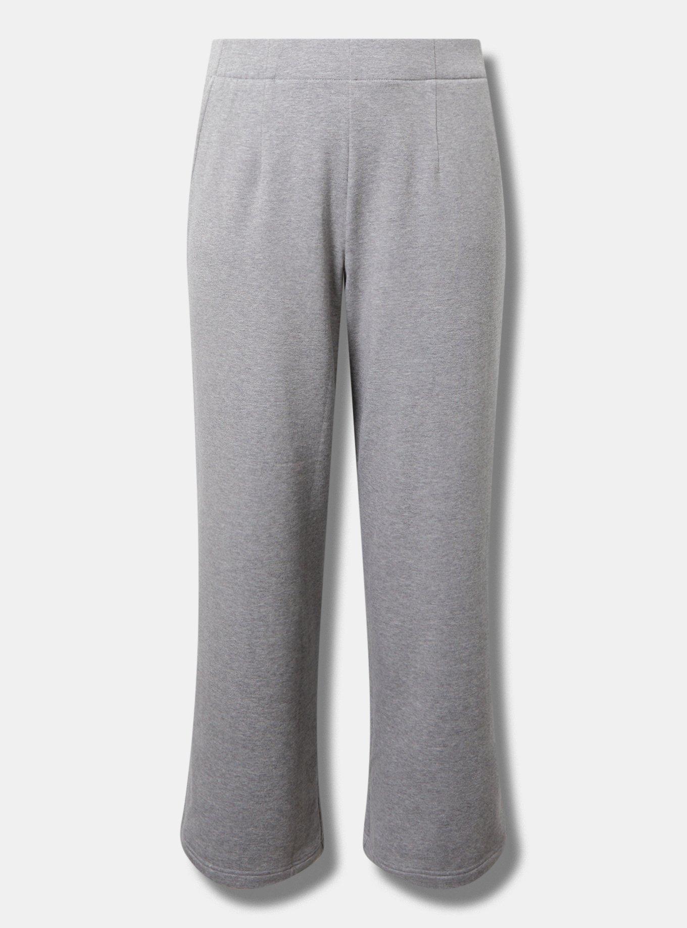 Pull-On Wide Leg Fleece High Rise Pant