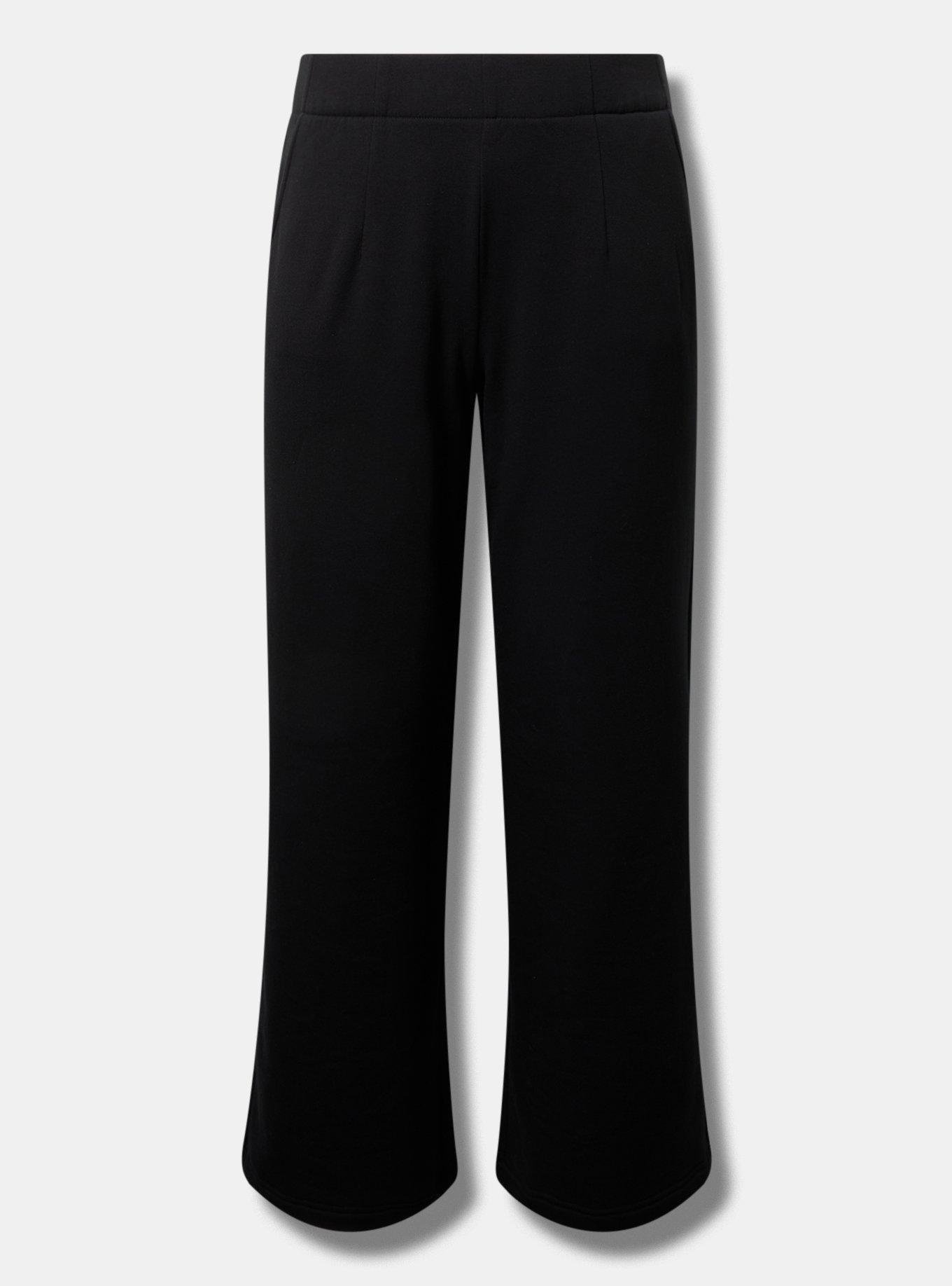 Pull-On Wide Leg Fleece High Rise Pant, , flat