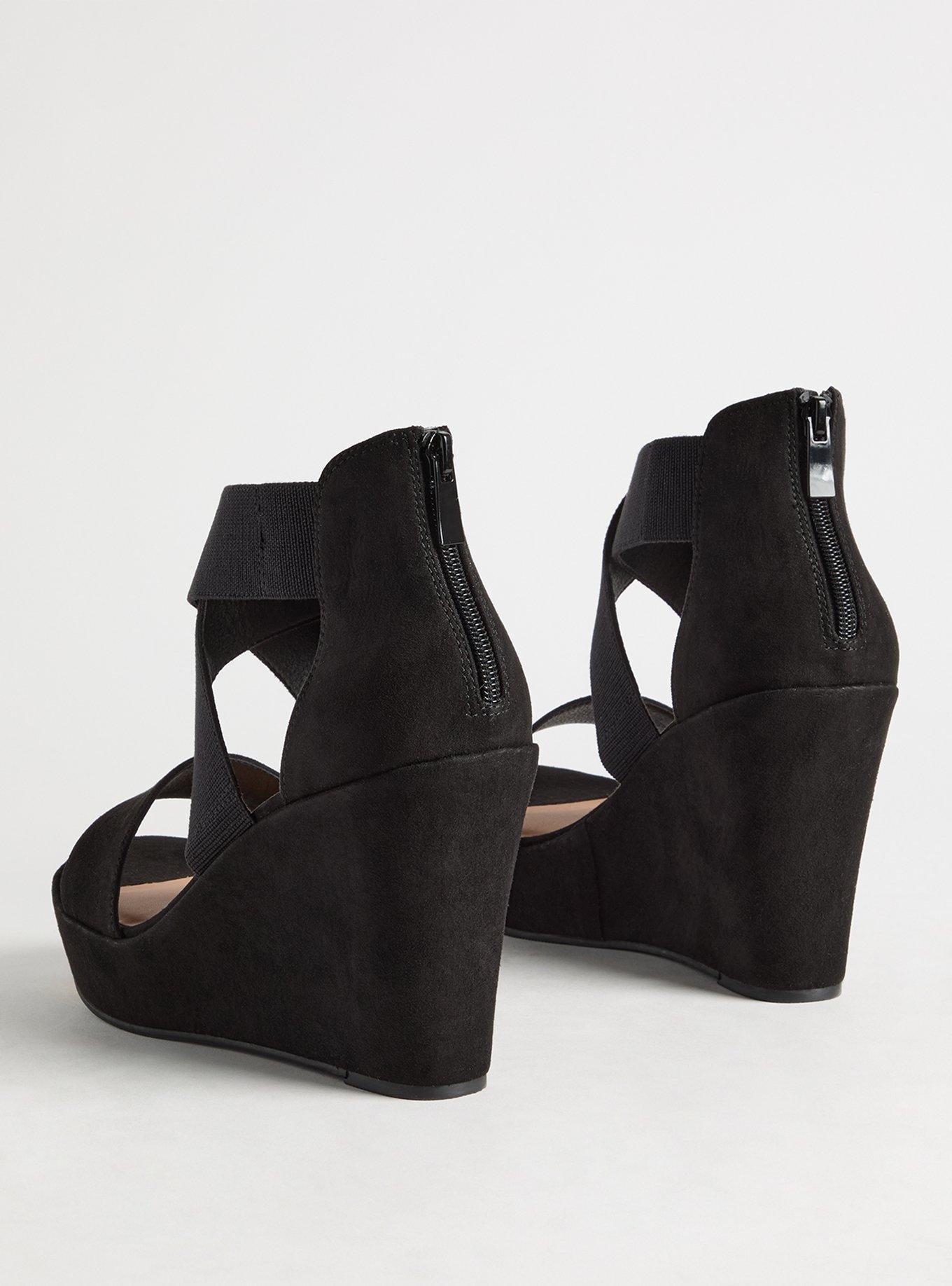Stretch Cross Band Platform Wedge (WW)